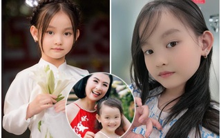 Con gái nuôi Hoa hậu Ngọc Hân 6 tuổi mặt đẹp như tranh, có đôi tai phú quý