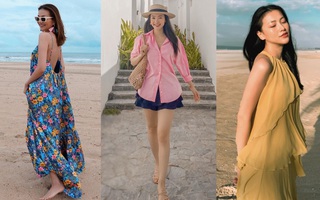 Tham khảo 15 outfit đi du lịch của sao Việt