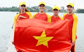 SEA Games 31: Các cô gái Việt Nam giành 2 Huy chương Vàng Rowing