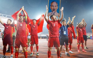 Cầu thủ U23 Việt Nam ăn mừng vô địch SEA Games 31