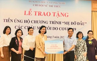 Chi hội Nữ trí thức Bộ KH&CN trao 200 triệu đồng ủng hộ Chương trình “Mẹ đỡ đầu”