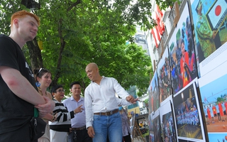 Nguyễn Á giới thiệu "Hành trình cùng lực lượng gìn giữ hòa bình tại Nam Xu-Đăng” ở Hà Nội