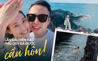 Lần đầu đi đảo Phú Quý sau dịch, 9X Hà Nội được cầu hôn đúng khoảnh khắc đẹp mê