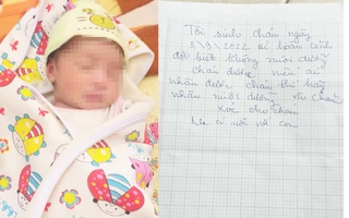 Hà Nội: Bé trai 10 ngày tuổi bị bỏ rơi ở cổng đình kèm mảnh giấy "mẹ có lỗi với con"