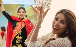 Mẹ Phạm Hương đội vương miện như Nữ Hoàng, CĐM cổ vũ thi Hoa hậu lấy lại danh dự cho con gái