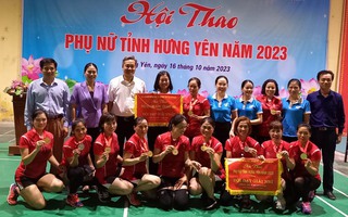 Gần 180 vận động viên tranh tài tại Hội thao Phụ nữ tỉnh Hưng Yên năm 2023