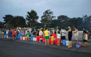 Thiếu nước sạch trầm trọng ở Khu đô thị Thanh Hà, người dân viết đơn "kêu cứu"