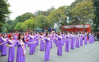 600 phụ nữ Thủ đô sẽ đồng diễn áo dài trên phố đi bộ Hồ Hoàn Kiếm