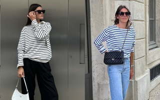 Phụ nữ Pháp bình chọn 3 kiểu quần này là ''cạ cứng'' với áo kẻ ngang 
