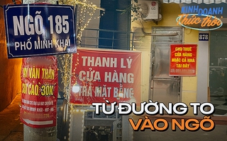 Nhiều hàng quán ở Hà Nội chấp nhận chuyển về ngõ nhỏ hoặc bán vỉa hè vì không đủ chi phí thuê nhà mặt phố