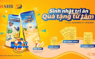 Cùng khám phá game trên SHB Mobile và nhận vàng SJC 999.9