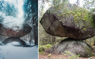 Kummakivi: Tảng đá thách thức "trọng lực" bí ẩn tại Phần Lan