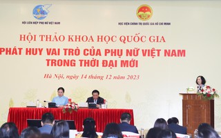 Hội thảo khoa học quốc gia "Phát huy vai trò của phụ nữ Việt Nam trong thời đại mới"