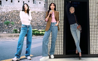 4 kiểu quần jeans được sao Hàn diện mãi không chán