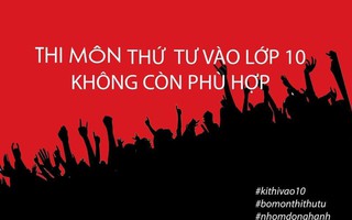 Nhiều phụ huynh Hà Nội “nhuộm đỏ” facebook phản đối việc môn thi thứ 4