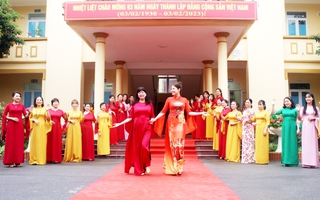 Hội LHPN tỉnh Phú Thọ tập huấn kỹ thuật cắt, may áo dài truyền thống cho hội viên, phụ nữ