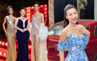 Hoàng Oanh đọ sắc cùng 2 nàng hậu Miss Universe