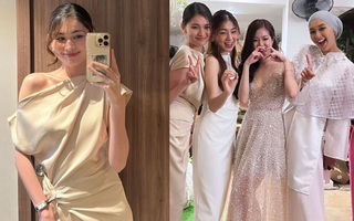 Á hậu Thùy Dung cùng chồng dự đám cưới đối thủ ở Hoa hậu Quốc tế 2017 