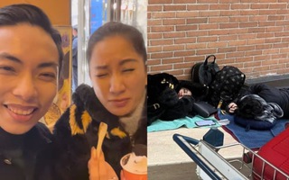 Gia đình Khánh Thi - Phan Hiển bất ngờ gặp sự cố bị mắc kẹt tại sân bay Ý