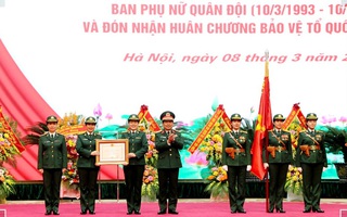 Ban Phụ nữ Quân đội kỷ niệm 30 năm Ngày truyền thống, đón nhận Huân chương Bảo vệ Tổ quốc hạng Nhì