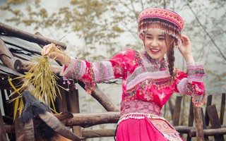 Á khôi Đỗ Hà Trang khoe sắc ngọt ngào khi diện trang phục dân tộc