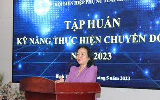 151 cán bộ Hội tỉnh Bình Thuận được Tập huấn kỹ năng thực hiện chuyển đổi số