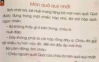 Chuyên gia nói gì về bài tập đọc tiếng Việt lớp 1 được cho là "dạy hư trẻ em"?