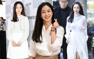 Kim Tae Hee ghi điểm vì chăm diện đồ trắng