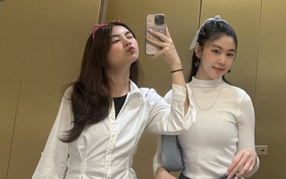 2 con gái nhà Quyền Linh xinh tươi vi vu Hàn Quốc
