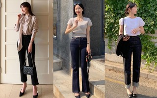 Mặc đẹp và thanh lịch với quần jeans đen