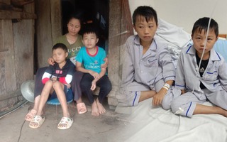 Người mẹ nghèo đưa 2 con đi chữa trọng bệnh ròng rã suốt 9 năm