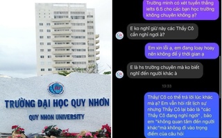Tư vấn tuyển sinh công kích học sinh, trường Đại học Quy Nhơn công khai xin lỗi lúc nửa đêm