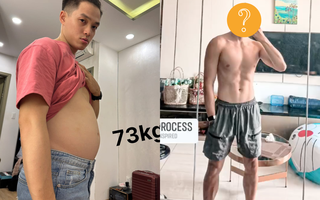 Chàng trai “biến hình” từ bụng mỡ thành body 6 múi được nhiều người xin bí quyết 