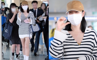 Son Ye Jin ra sân bay cũng không quên khoe dấu hiệu tình cảm với Hyun Bin