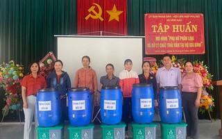 Bình Định: Tập huấn triển khai mô hình phân loại rác thải tại nguồn cho người dân xã Vĩnh Hảo