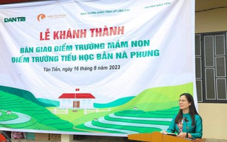 Khánh thành trường Mầm non và Tiểu học Nà Phung do Học viện Minh Trí Thành tài trợ