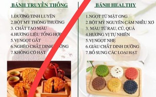 Bảng so sánh bánh Trung thu truyền thống và bánh healthy: Bánh healthy có thực sự lành mạnh?