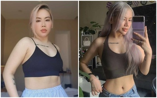 Cô gái giảm ngoạn mục 14kg trong 2 tháng, nhìn vòng eo là thấy khổ luyện 