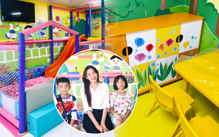 Cận cảnh khu vui chơi do Hoa hậu Thùy Tiên trao tặng các em bé ở Bệnh viện Nhi đồng 1 