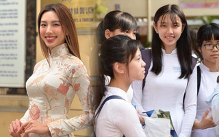 Thấy ảnh Thùy Tiên mặc áo dài đi học, netizen chỉ biết thốt lên 1 câu