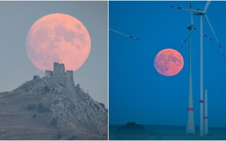 Loạt ảnh ấn tượng về siêu trăng cuối cùng của năm 2023 tỏa sáng đêm Trung thu