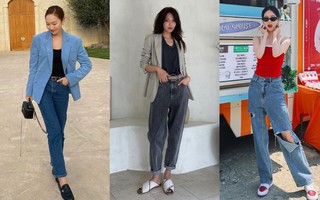 4 kiểu quần jeans chuẩn mốt được sao Hàn diện mãi không chán