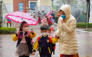 Học sinh mầm non, tiểu học Hà Nội nghỉ học khi nhiệt độ xuống dưới 10°C
