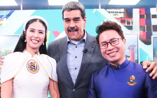 Ngọc Hân, Lê Anh tham gia show truyền hình của Tổng thống Venezuela