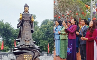Hội LHPN Việt Nam dâng hương tại Khu di tích Đền thờ Nguyên phi Ỷ Lan nhân dịp Xuân Giáp Thìn
