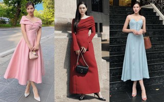 10 set váy liền trẻ trung và sang trọng tham khảo từ mỹ nhân Việt