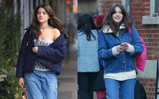 Suri Cruise tuổi 18 trung thành với phong cách giản dị, mê quần jeans hơn váy vóc