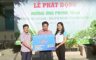 Hội LHPN Ninh Thuận: Trao tặng 1.750 cây xanh 