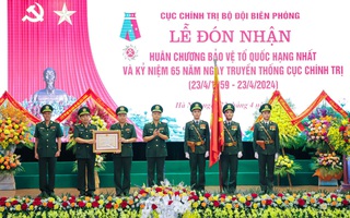 Cục Chính trị Bộ đội Biên phòng đón nhận Huân chương Bảo vệ Tổ quốc hạng Nhất 