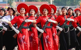 Hợp luyện toàn lực lượng tham gia diễu binh, diễu hành tại Lễ kỷ niệm 70 năm Chiến thắng Điện Biên Phủ
